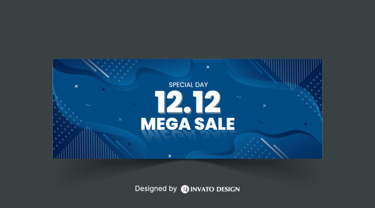 12.12 Sale Banner Vector, Free Shopping Day Background, Editable Sale Banner Design, Holiday Promotion Vector Template, 12.12 E-commerce Sale Design,