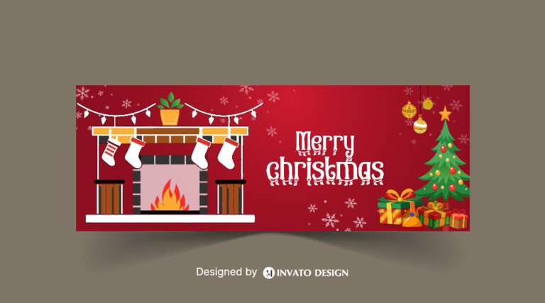 Free Christmas Social Media Template, Festive Holiday Post Design, Editable Christmas Vector Template, Christmas Marketing Post Design, Holiday Social Media Graphics,