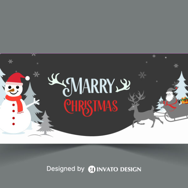 Free Christmas Social Media Template, Festive Holiday Post Design, Editable Christmas Vector Template, Christmas Marketing Post Design, Holiday Social Media Graphics,