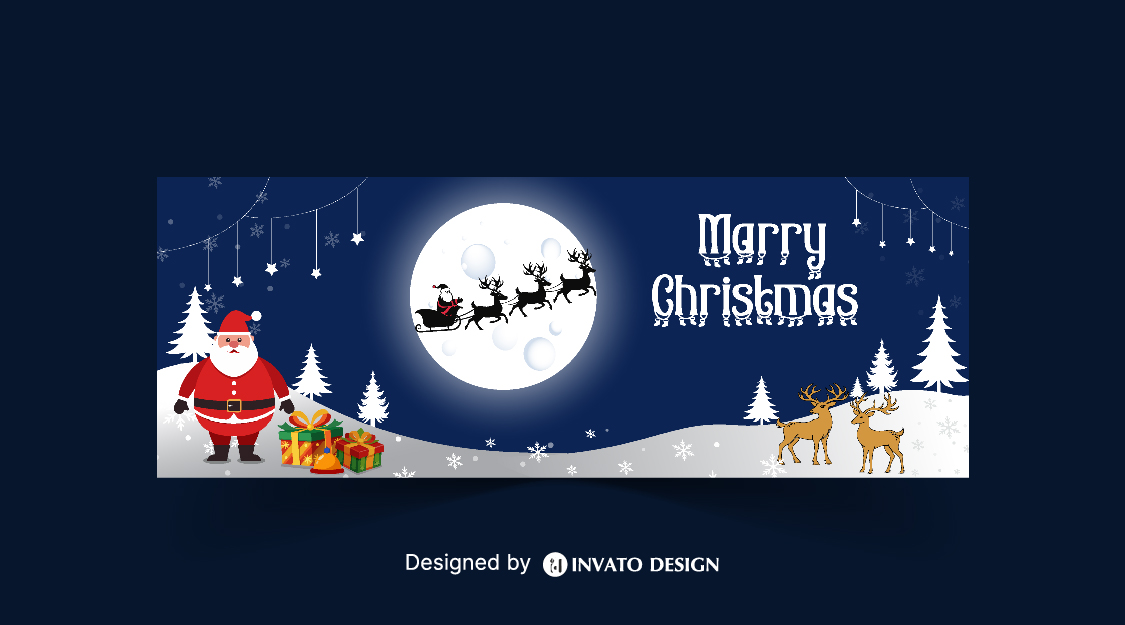 Free Christmas Social Media Template, Festive Holiday Post Design, Editable Christmas Vector Template, Christmas Marketing Post Design, Holiday Social Media Graphics,