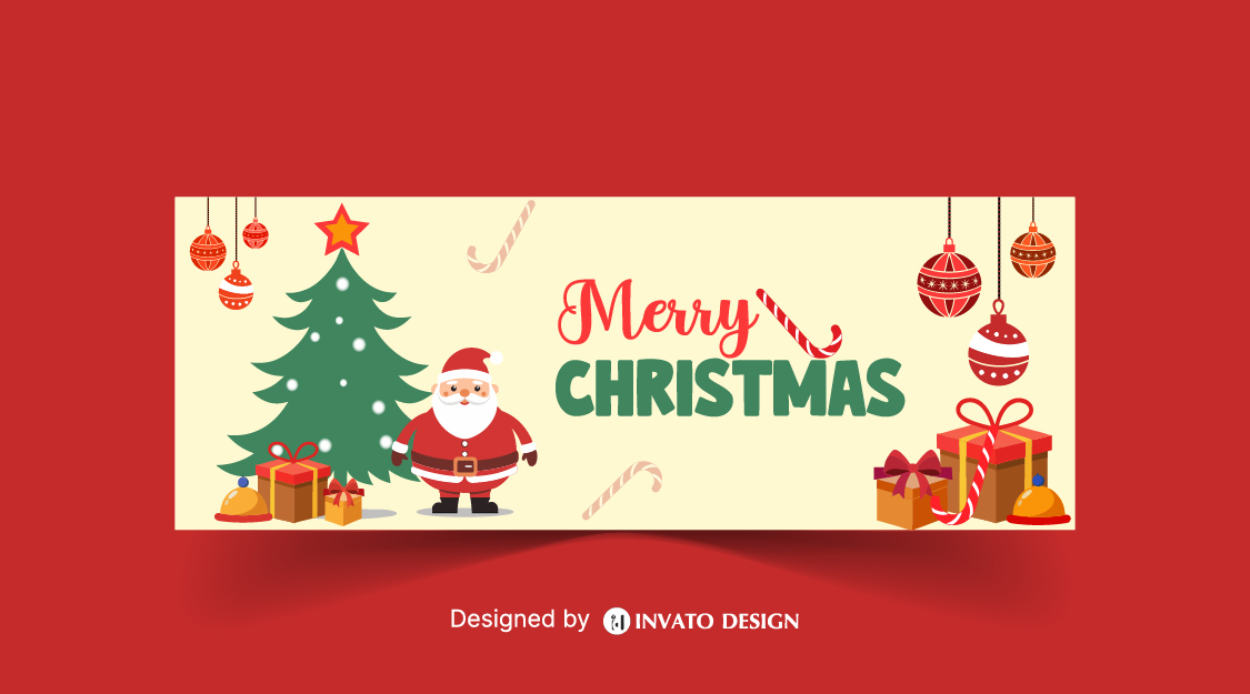 Free Christmas Social Media Template, Festive Holiday Post Design, Editable Christmas Vector Template, Christmas Marketing Post Design, Holiday Social Media Graphics,