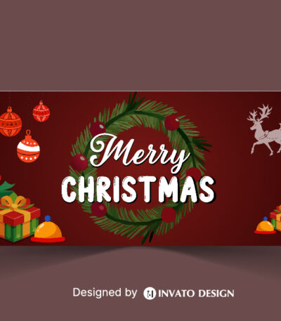 Free Christmas Social Media Template, Festive Holiday Post Design, Editable Christmas Vector Template, Christmas Marketing Post Design, Holiday Social Media Graphics,