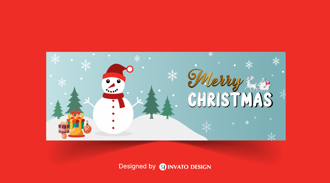 Free Christmas Social Media Template, Festive Holiday Post Design, Editable Christmas Vector Template, Christmas Marketing Post Design, Holiday Social Media Graphics,