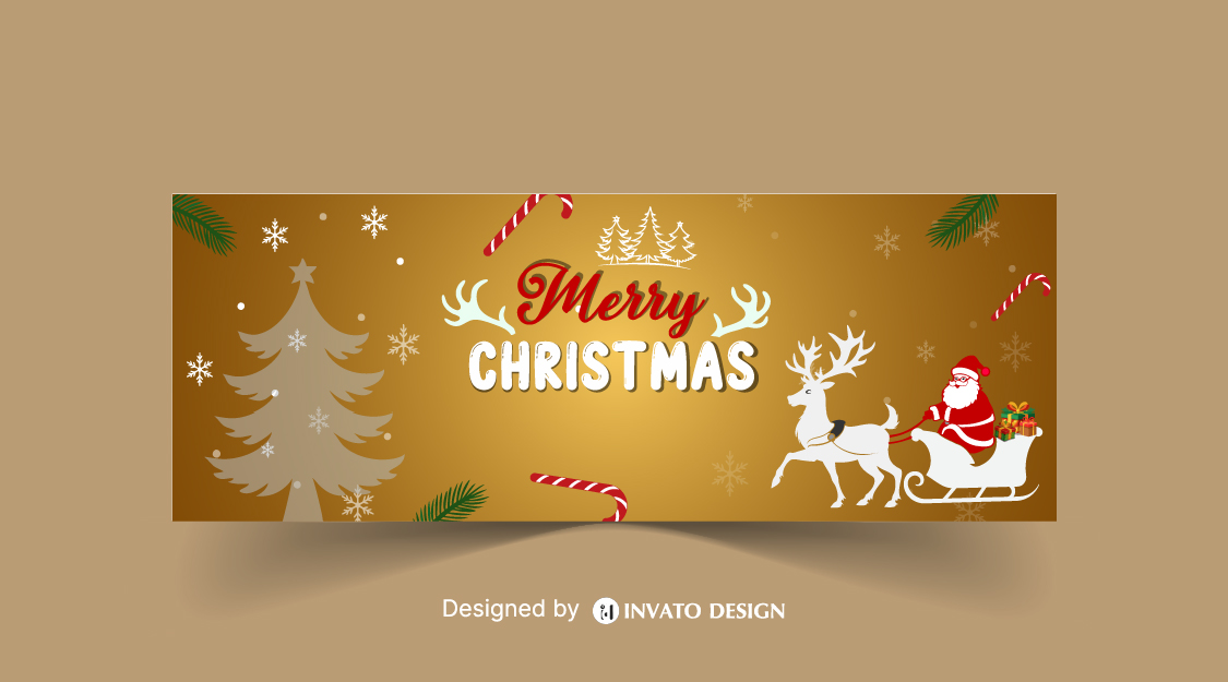 Free Christmas Social Media Template, Festive Holiday Post Design, Editable Christmas Vector Template, Christmas Marketing Post Design, Holiday Social Media Graphics,