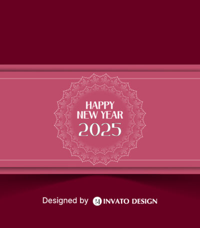 Free Happy New Year social media banner template with customizable festive design, perfect for promotions and holiday greetings.