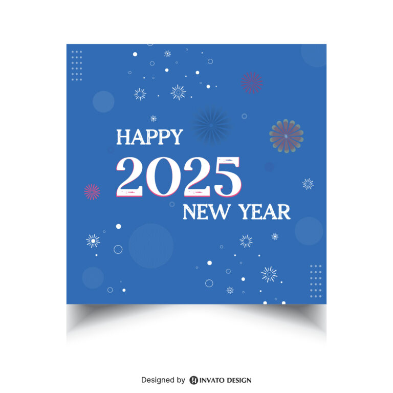 Free Happy New Year Template, Editable New Year Social Media Design, Festive New Year Post Template, Customizable Holiday Social Media Post, New Year Celebration Design,