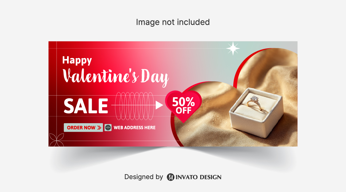 Free Valentine’s Day social media banner template in vector format featuring romantic designs, customizable text, and professional visuals for digital platforms