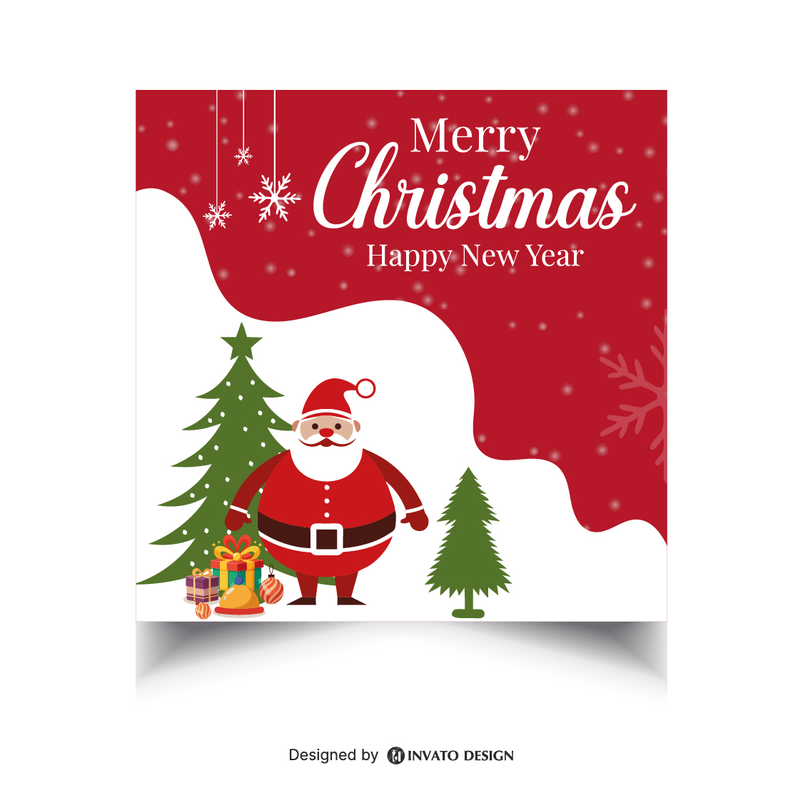 Free Christmas Social Media Template, Festive Holiday Post Design, Editable Christmas Vector Template, Christmas Marketing Post Design, Holiday Social Media Graphics,