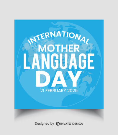 Free Mother Language Day Template, International Language Day Post Design, Editable Social Media Template, Linguistic Diversity Vector Design, Cultural Celebration Social Media Post,