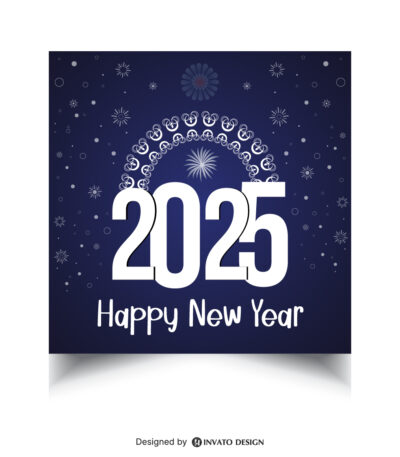 Free Happy New Year Template, Editable New Year Social Media Design, Festive New Year Post Template, Customizable Holiday Social Media Post, New Year Celebration Design,