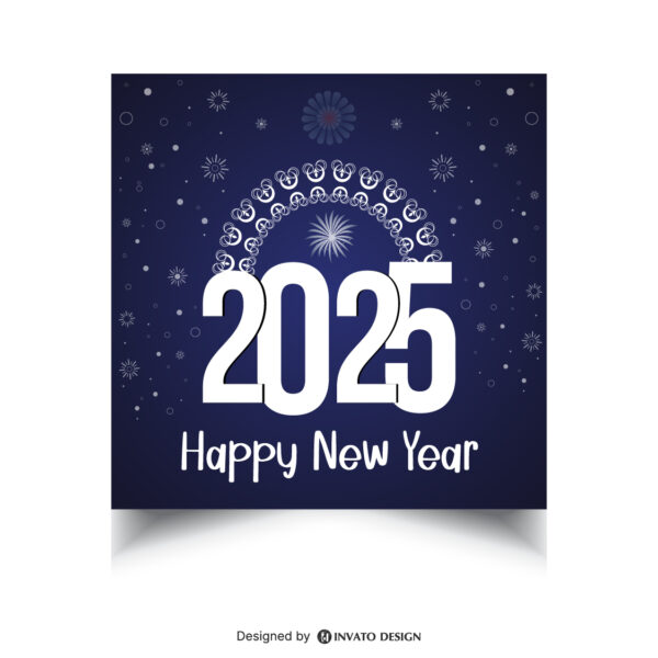 Free Happy New Year Template, Editable New Year Social Media Design, Festive New Year Post Template, Customizable Holiday Social Media Post, New Year Celebration Design,