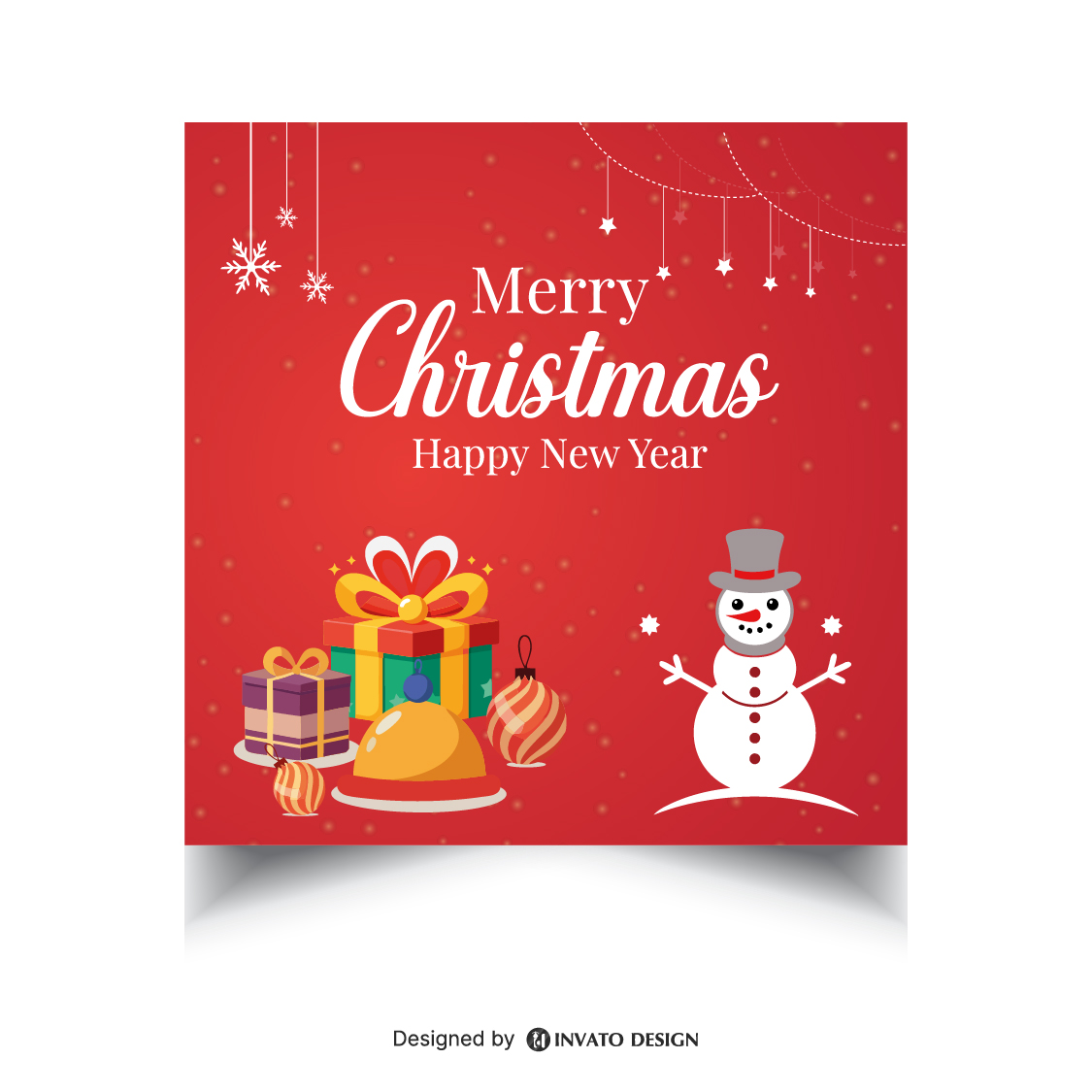 Free Christmas Social Media Template, Festive Holiday Post Design, Editable Christmas Vector Template, Christmas Marketing Post Design, Holiday Social Media Graphics,