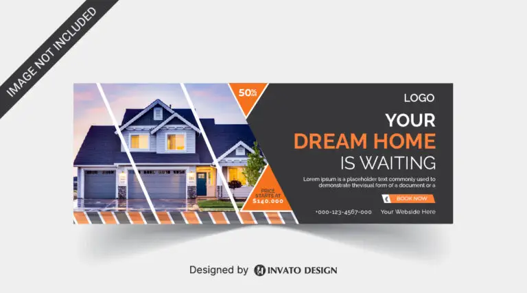 Free real estate social media post design template in vector format, featuring modern layouts and professional branding elements.