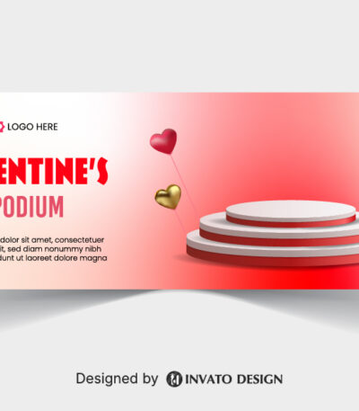 Free Valentine’s Day social media banner template in vector format featuring romantic designs, customizable text, and professional visuals for digital platforms