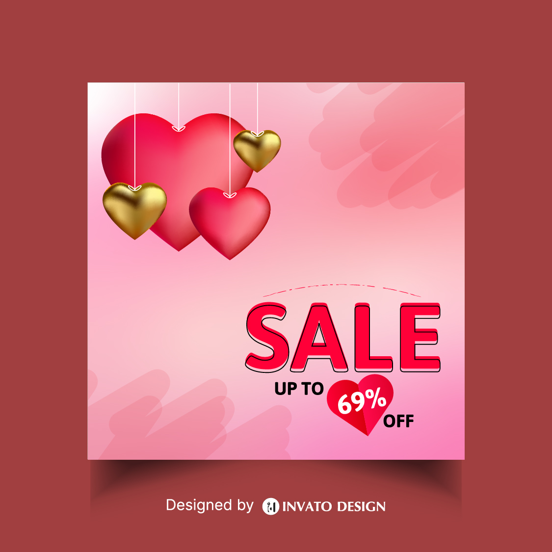 Free Valentine’s Day social media post template in vector format featuring romantic designs, customizable elements, and professional visuals for heartfelt messages.