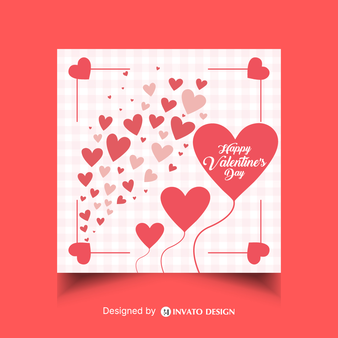 Free Valentine’s Day social media post template in vector format featuring romantic designs, customizable elements, and professional visuals for heartfelt messages