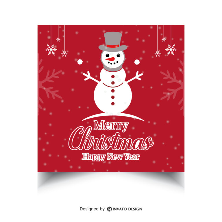 Free Christmas Social Media Template, Festive Holiday Post Design, Editable Christmas Vector Template, Christmas Marketing Post Design, Holiday Social Media Graphics,